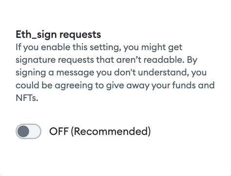 Metamask: Failing to sign a transaction with eth_sign
