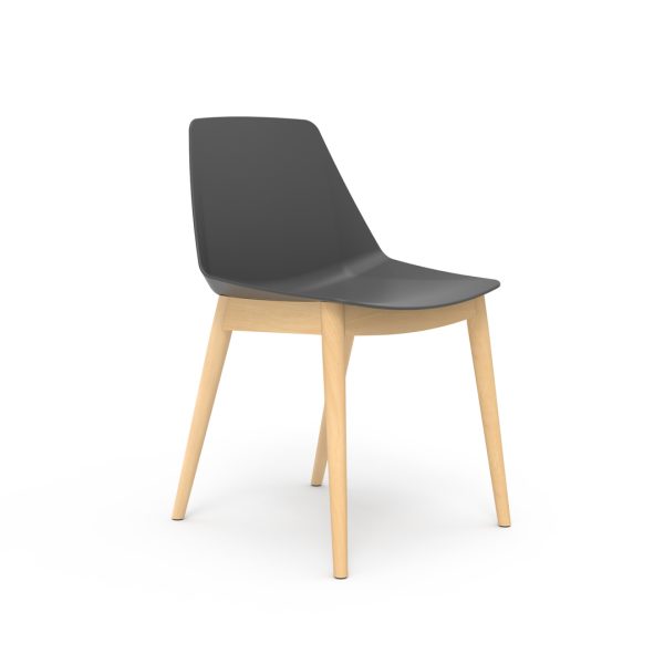 Havana Meeting Chair with Wooden Legs