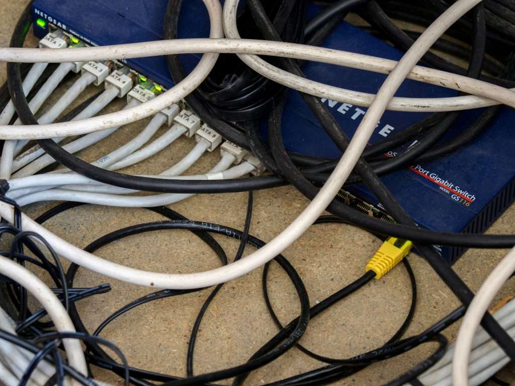 Professional office cable management solutions by Potenza Building Materials Ltd, UK, supporting clean, safe, and efficient modern workspaces.