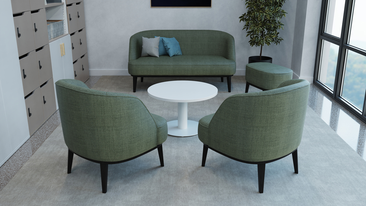 Ergonomic lounge chairs by Potenza Building Materials Ltd, UK