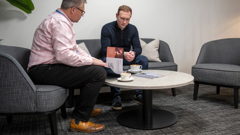 Modern office furniture supplied in London by Potenza Building Materials Ltd, UK.